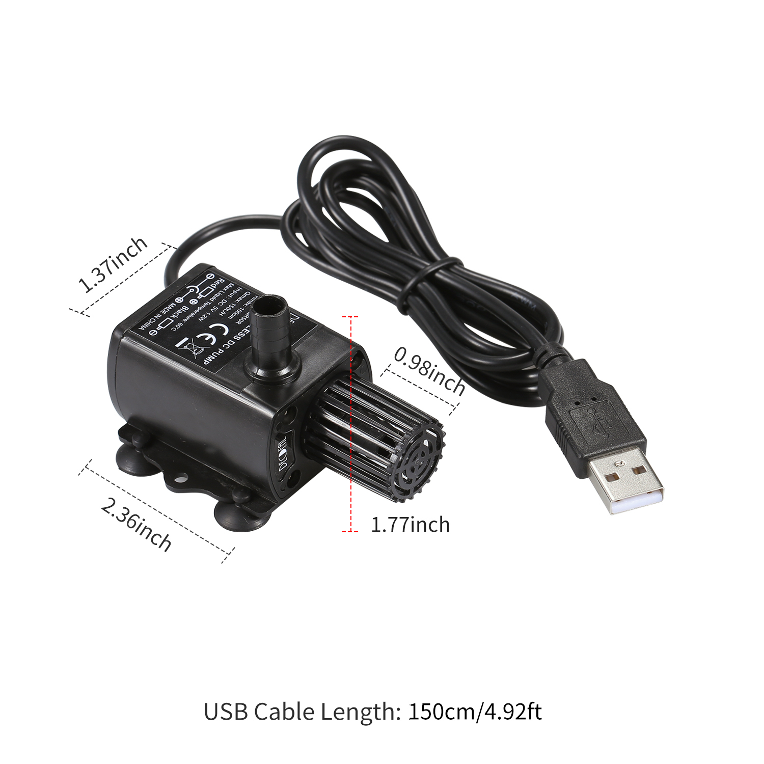 DECDEAL USB Water Pump with St - огляд і ціна Water Pump Submersible Mini