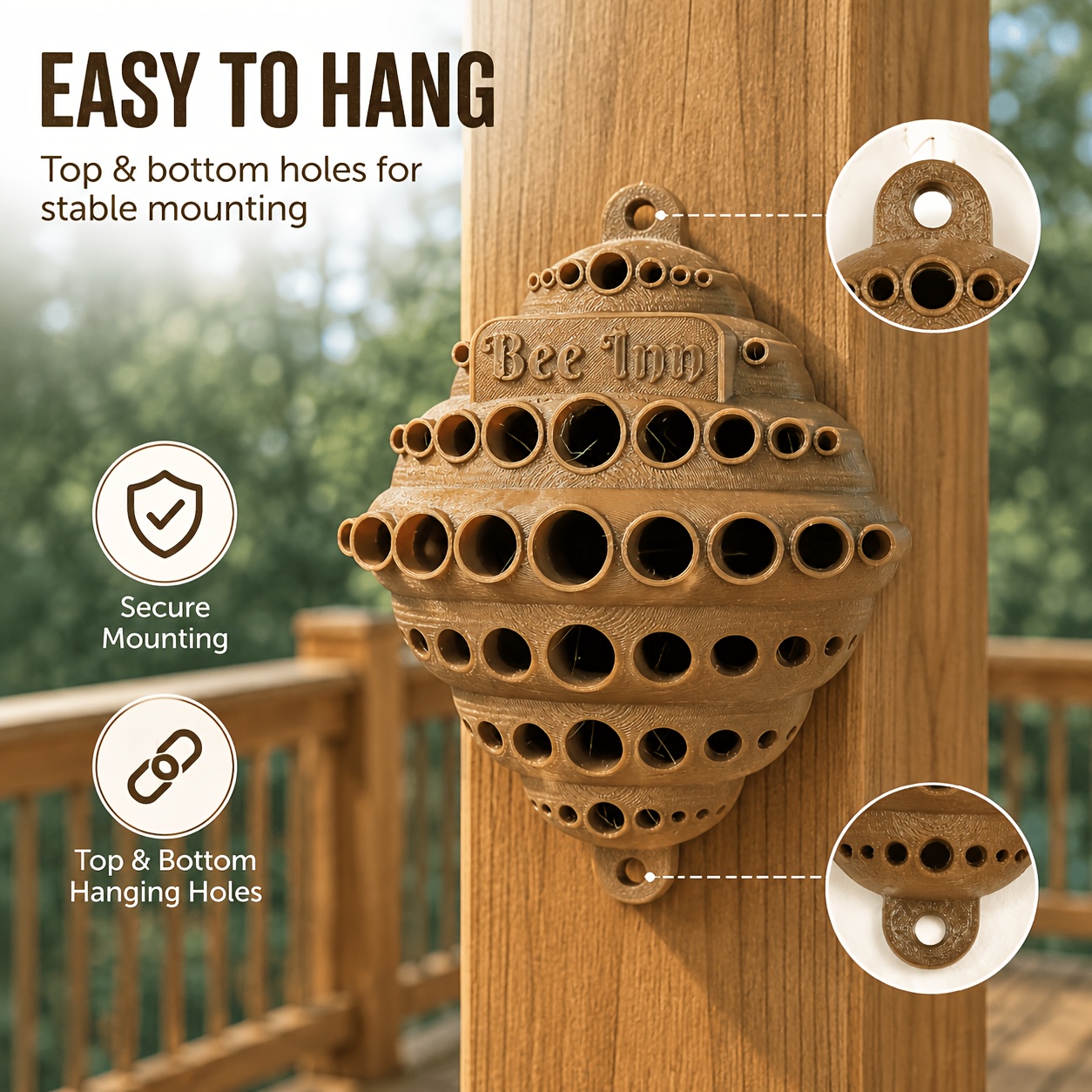 3D Printed Wall-Mounted Bee &  - огляд і ціна Urban Farming Gardening