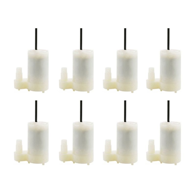HOT-8Pcs White Silent Mini Sub - огляд і ціна Water Pump Submersible Mini