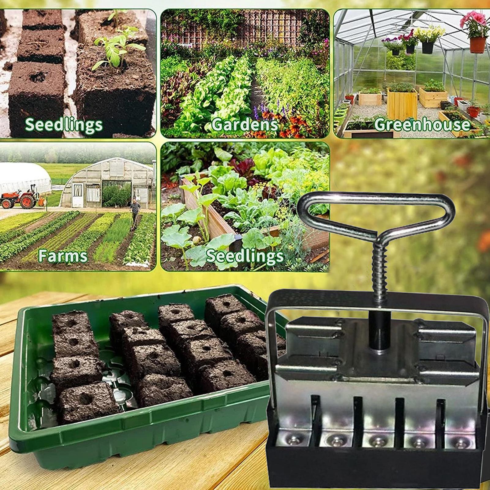 Soil Blocker Comfortable Handl - огляд і ціна Urban Farming Gardening